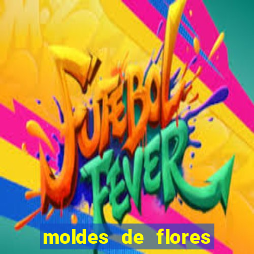 moldes de flores gigantes para imprimir